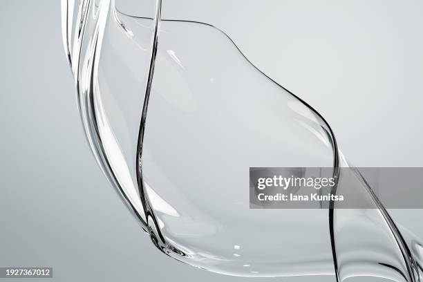 transparent glass water splash background. abstract gray 3d pattern. - clear water stock pictures, royalty-free photos & images