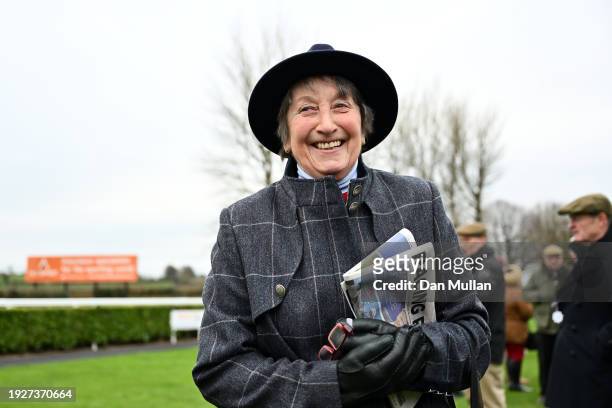 Henrietta Knight looks on in the parade ring ahead of the Start Your RacingTV Free Trial Now Handicap Hurdle at Wincanton Racecourse on January 12,...