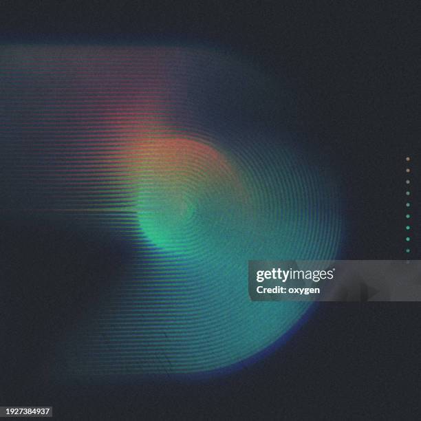 spiral arch lines abstract motion speed aqua blured shape hypnosis background. retro music vinyl poster, cover magazine - 80s artwork stock pictures, royalty-free photos & images