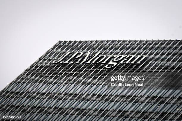 General view of the London offices of the JP Morgan Chase & Co financial company on January 12, 2024 in London, England. JPMorgan Chase & Co....