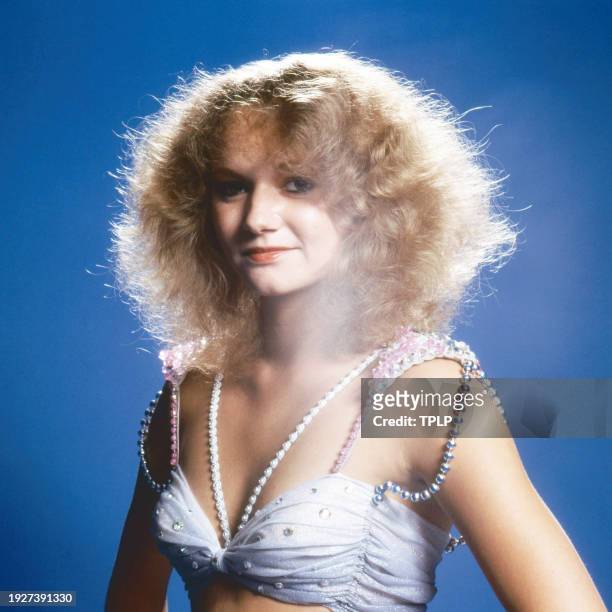 Portrait of British dancer Lulu Cartwright, of the troupe Legs and Co, London, England, August 30, 1979.