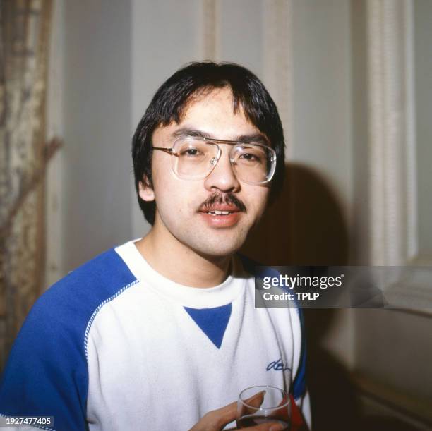 Portrait of Japanese-born British author Kazuo Ishiguro, London, England, February 23, 1983.