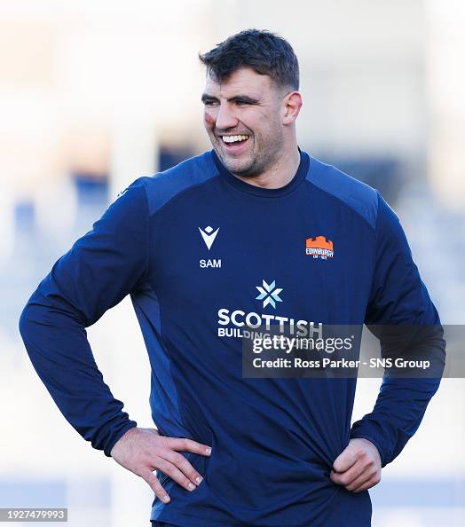 Sam Skinner Sam Skinner during an Edinburgh rugby training session at Hive... News ...