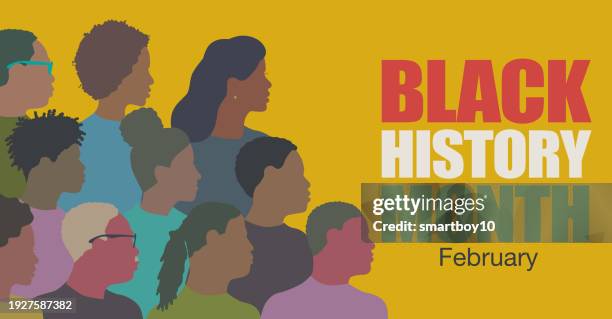 black history month - celebrates black history month stock-grafiken, -clipart, -cartoons und -symbole