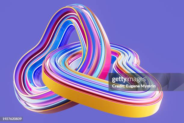 the fusion of future tech. futuristic geometric shapes connecting between each other and the integration of cloud technology, big data, financial technology and artificial intelligence - abstract partnership stock pictures, royalty-free photos & images