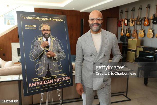 Jeffrey Wright seen at Amazon MGM Studios' "American Fiction" Special Screening at Ross House on January 11, 2024 in Los Angeles, California.