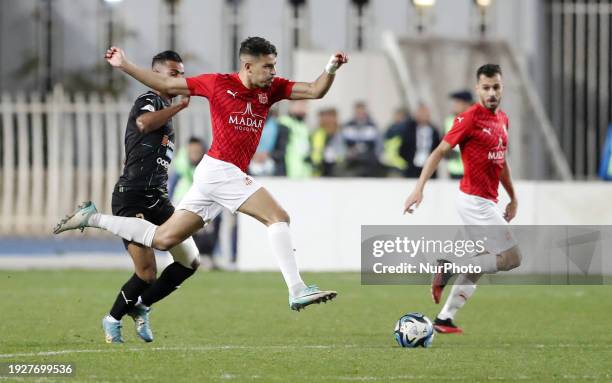 Boussouf Talal of CR Belouizdad is playing during the football match between CR Belouizdad and MC Alger on the 13th day of the Algerian Ligue 1...