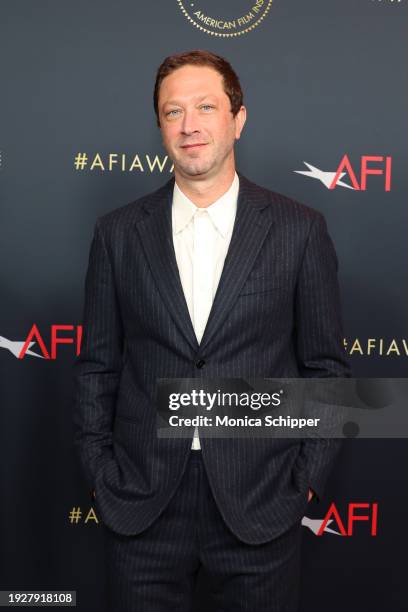 Ebon Moss-Bachrach attends the AFI Awards Luncheon at Four Seasons Hotel Los Angeles at Beverly Hills on January 12, 2024 in Los Angeles, California.