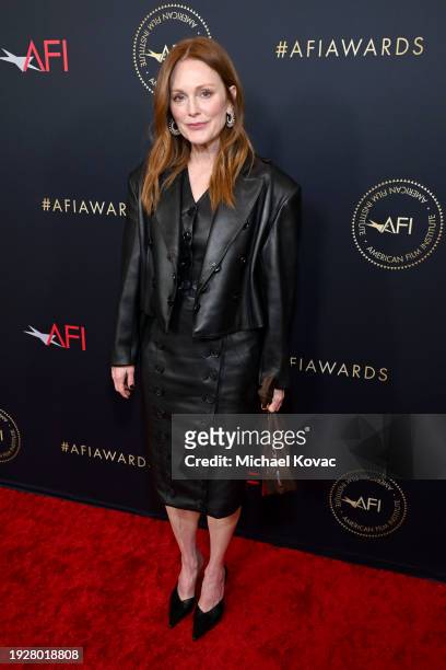 Julianne Moore attends the AFI Awards at Four Seasons Hotel Los Angeles at Beverly Hills on January 12, 2024 in Los Angeles, California.