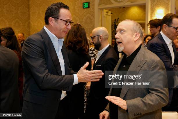 Charlie Collier, President, Roku Media and Paul Giamatti attend the AFI Awards Luncheon at Four Seasons Hotel Los Angeles at Beverly Hills on January...