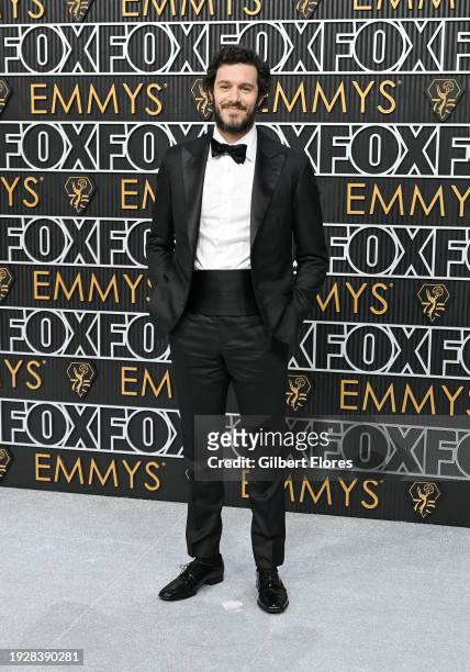 Adam Brody at the 75th Primetime Emmy Awards held at the Peacock Theater on January 15, 2024 in Los Angeles, California.