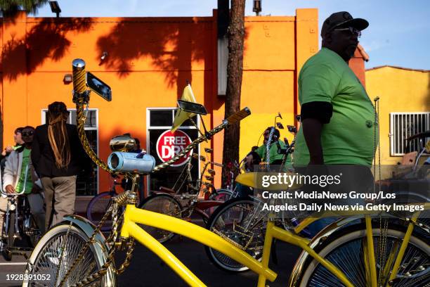 Los Angeles, CA Members of the Sweet Water Ruff Riders at the Kingdom Day Parade in South Los Angeles on Monday, January 15, 2023. The 39th annual...