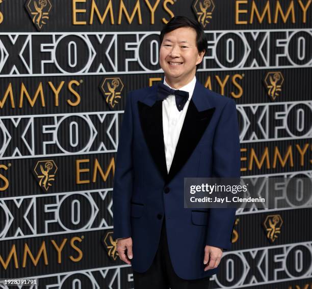 Los Angeles, CA Ken Jeong arriving at the 75th Primetime Emmy Awards at the Peacock Theater in Los Angeles, CA, Monday, Jan. 15, 2024.