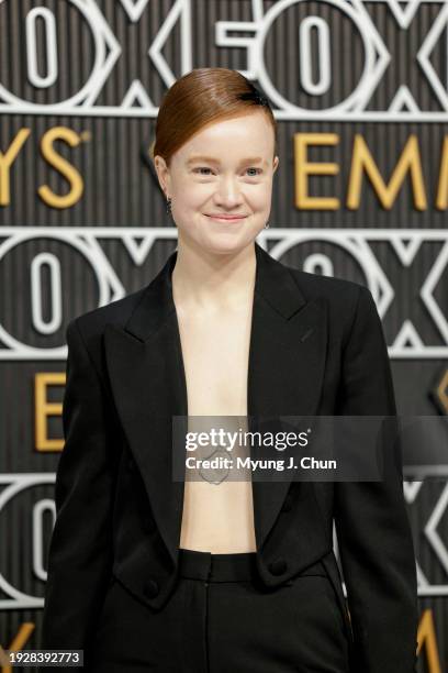 Los Angeles, CA Liv Hewson attends the 75th Primetime Emmy Awards at the Peacock Theater in Los Angeles, CA, Monday, Jan. 15, 2024.