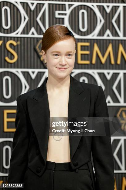 Los Angeles, CA Liv Hewson attends the 75th Primetime Emmy Awards at the Peacock Theater in Los Angeles, CA, Monday, Jan. 15, 2024.