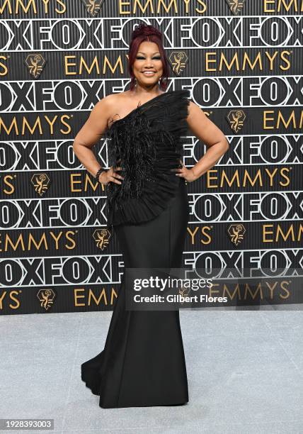 Garcelle Beauvais at the 75th Primetime Emmy Awards held at the Peacock Theater on January 15, 2024 in Los Angeles, California.