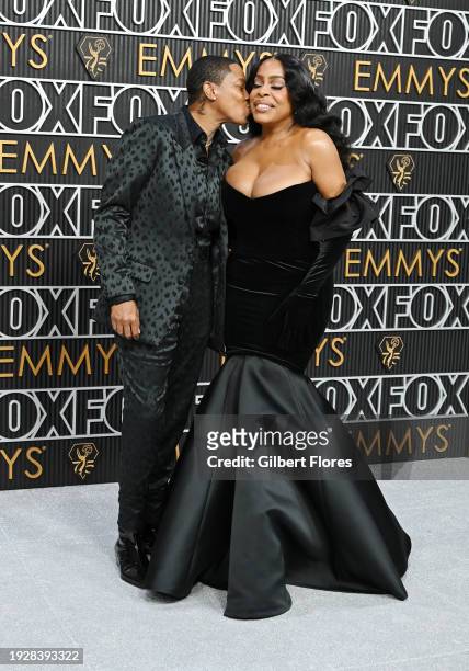 Jessica Betts and Niecy Nash Betts at the 75th Primetime Emmy Awards held at the Peacock Theater on January 15, 2024 in Los Angeles, California.