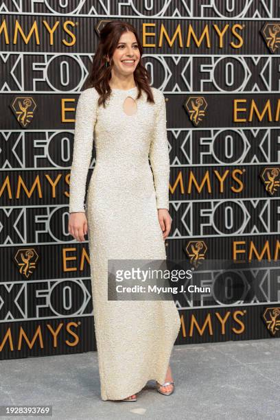 Los Angeles, CA Eliana Kwartler arriving at the 75th Primetime Emmy Awards at the Peacock Theater in Los Angeles, CA, Monday, Jan. 15, 2024.
