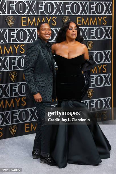 Los Angeles, CA Jessica Betts and Niecy Nash-Betts arriving at the 75th Primetime Emmy Awards at the Peacock Theater in Los Angeles, CA, Monday, Jan....