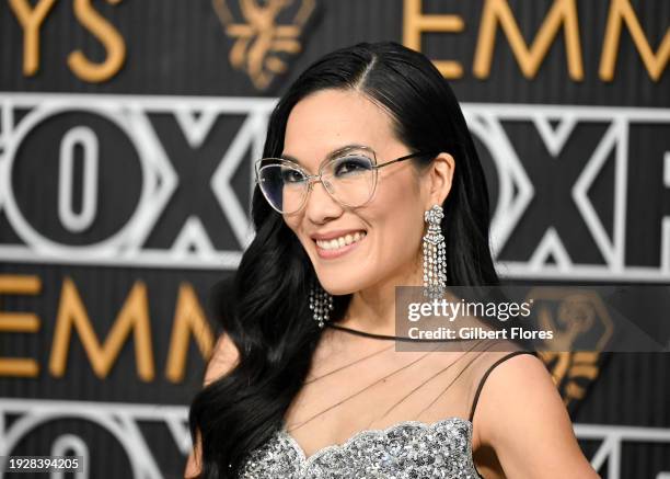 Ali Wong at the 75th Primetime Emmy Awards held at the Peacock Theater on January 15, 2024 in Los Angeles, California.