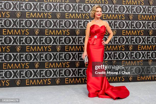 Los Angeles, CA arriving at the 75th Primetime Emmy Awards at the Peacock Theater in Los Angeles, CA, Monday, Jan. 15, 2024.