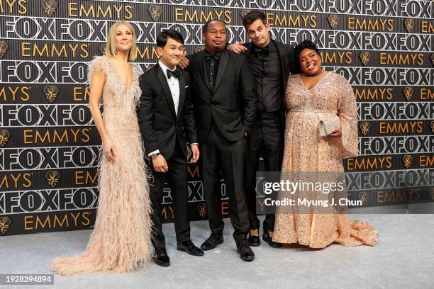 Los Angeles, CA Desi Lydic, Ronny Chieng, Roy Wood, Jr. Michael Kosta, and Dulce Sloan arriving at the 75th Primetime Emmy Awards at the Peacock...