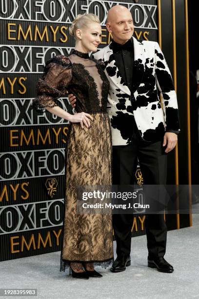 Los Angeles, CA Anthony Carrigan attends the 75th Primetime Emmy Awards at the Peacock Theater in Los Angeles, CA, Monday, Jan. 15, 2024.