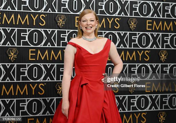 Sarah Snook at the 75th Primetime Emmy Awards held at the Peacock Theater on January 15, 2024 in Los Angeles, California.