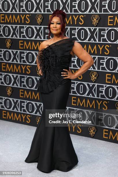 Los Angeles, CA Garcelle Beauvais arriving at the 75th Primetime Emmy Awards at the Peacock Theater in Los Angeles, CA, Monday, Jan. 15, 2024.