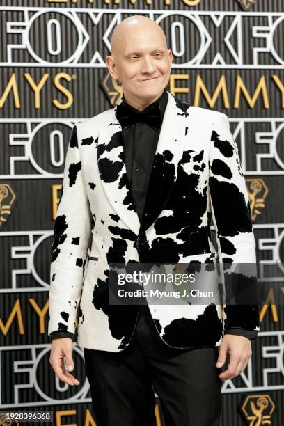 Los Angeles, CA Anthony Carrigan attends the 75th Primetime Emmy Awards at the Peacock Theater in Los Angeles, CA, Monday, Jan. 15, 2024.