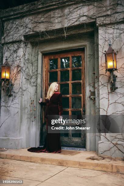 Christina Applegate poses before attending the 75th Primetime Emmy Awards on January 15, 2024 in Los Angeles, California.