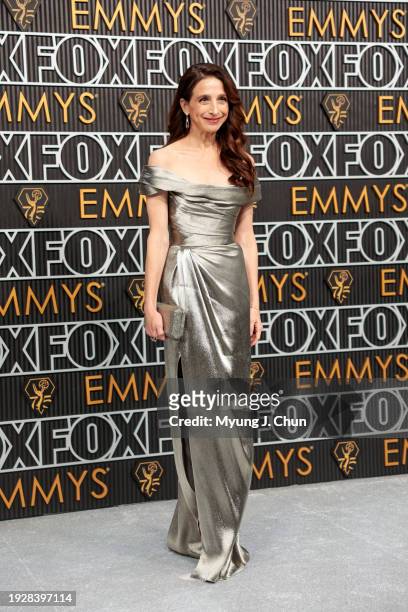 Los Angeles, CA Marin Hinkle arriving at the 75th Primetime Emmy Awards at the Peacock Theater in Los Angeles, CA, Monday, Jan. 15, 2024.
