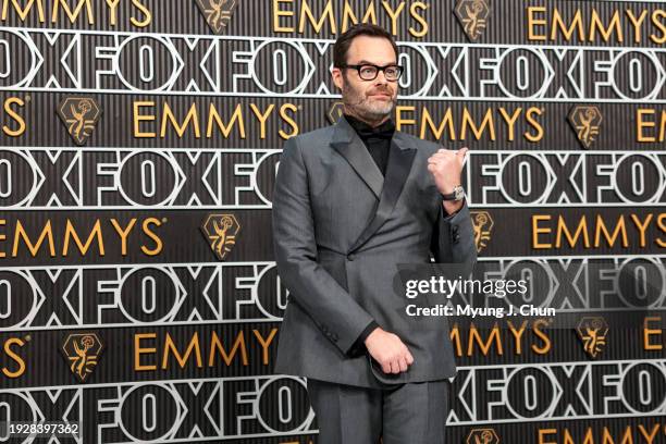 Los Angeles, CA Bill Hader arriving at the 75th Primetime Emmy Awards at the Peacock Theater in Los Angeles, CA, Monday, Jan. 15, 2024.