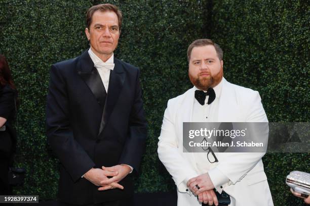 Los Angeles, CA Michael Shannon and Paul Walter Hauser attend the 75th Primetime Emmy Awards at the Peacock Theater in Los Angeles, CA, Monday, Jan....