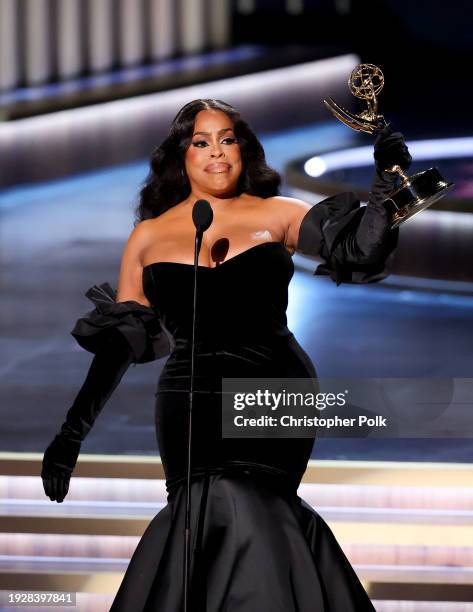 Niecy Nash Betts at the 75th Primetime Emmy Awards held at the Peacock Theater on January 15, 2024 in Los Angeles, California.