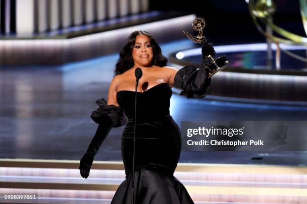 Niecy Nash Betts at the 75th Primetime Emmy Awards held at the Peacock Theater on January 15, 2024 in Los Angeles, California.