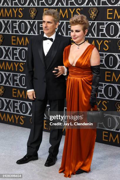 Los Angeles, CA Michael Imperioli and Victoria Imperioli arriving at the 75th Primetime Emmy Awards at the Peacock Theater in Los Angeles, CA,...