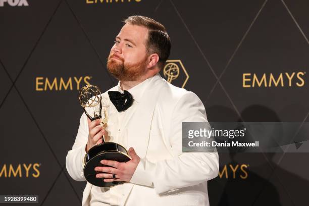 Los Angeles, CA Outstanding Supporting Actor in a Limited/Anthology Series or Movie Paul Walter Hauser "Black Bird", poses in the press room at the...