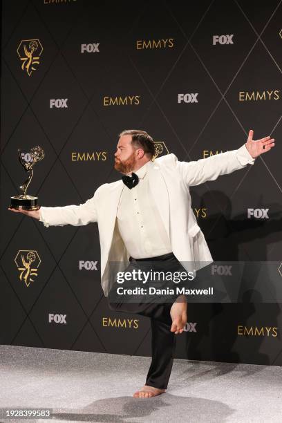 Los Angeles, CA Outstanding Supporting Actor in a Limited/Anthology Series or Movie Paul Walter Hauser "Black Bird", poses in the press room at the...