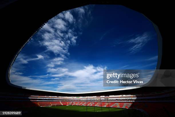 General view of La Corregidora Stadium prior the 1st round match between Queretaro and Toluca as part of the Torneo Clausura 2024 at La Corregidora...