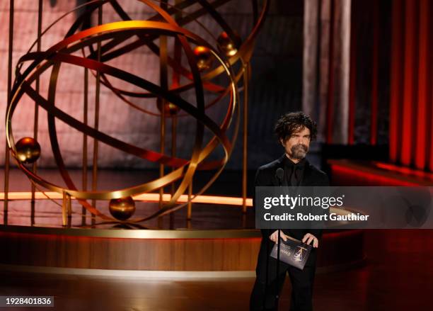 Los Angeles, CA Peter Dinklage at the 75th Primetime Emmy Awards at the Peacock Theater in Los Angeles, CA, Monday, Jan. 15, 2024.