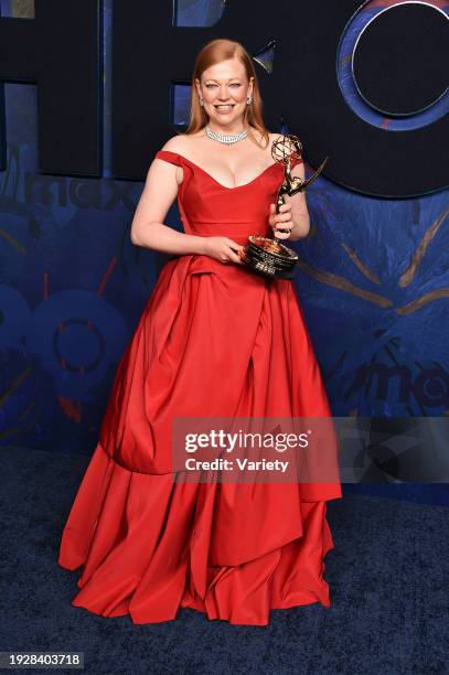 Sarah Snook at the HBO 2024 Post-Emmy Reception held at San Vicente Bungalows on January 15, 2024 in West Hollywood, California.