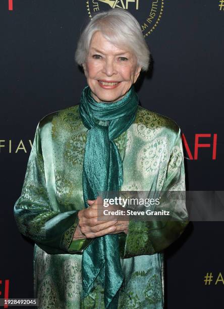 Ellen Burstyn arrives at the AFI Awards Luncheon at Four Seasons Hotel Los Angeles at Beverly Hills on January 12, 2024 in Los Angeles, California.