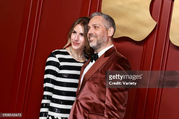 Emily Jane Fox and Lee Eisenberg at the AppleTV+ Primetime Emmy Party held at Mother Wolf on January 15, 2024 in Los Angeles, California.