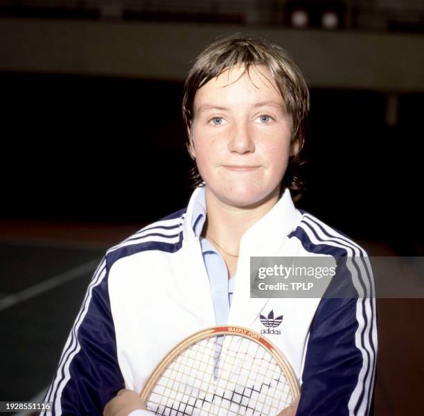 British professional tennis player Anne Hobbs poses for a portrait in London, England, October 30, 1978.