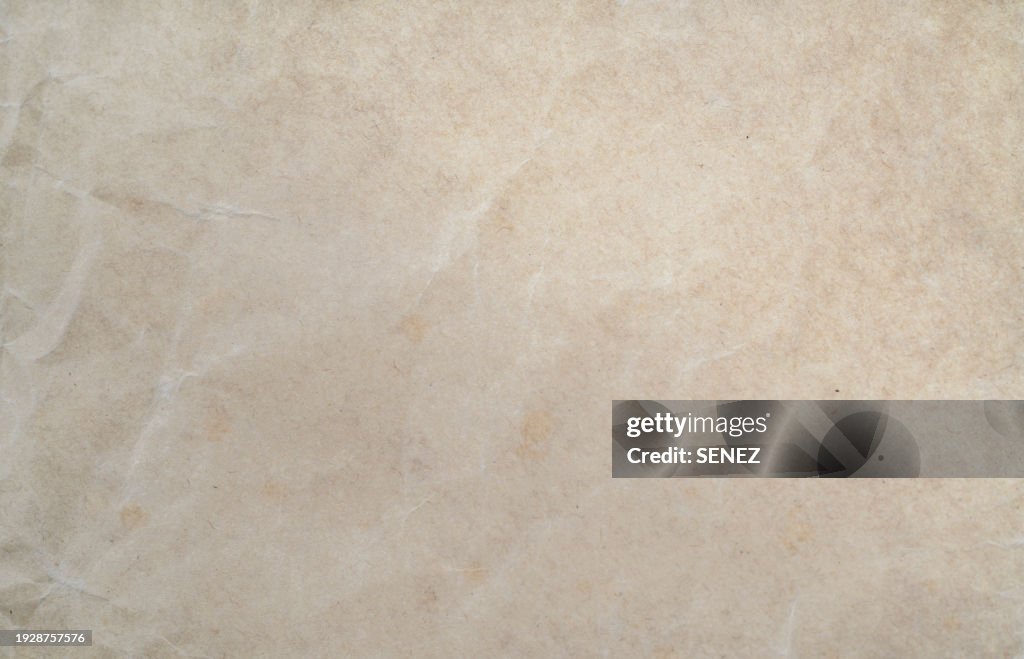 Texture of brown crumpled paper