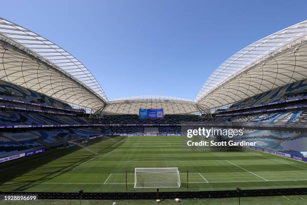 General view of Allianz Stadium before the game during the A-League Men round 12 match between Central Coast Mariners and Melbourne Victory at...