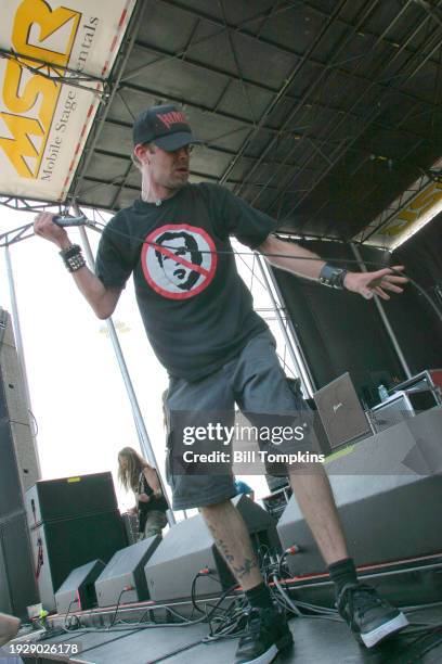 Randy Blythe, lead singer of the heavy metal band Lamb of God on July 14th, 2004 in Camden.