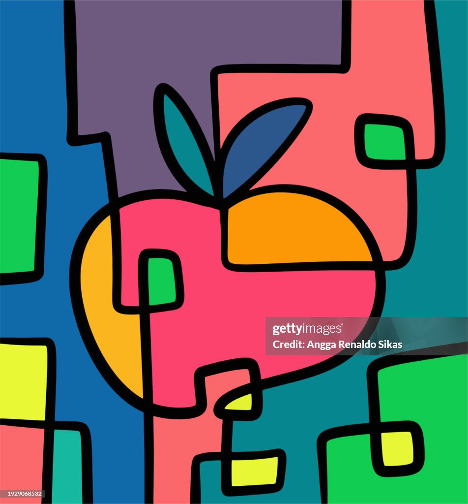 Arte abstracto de Apple