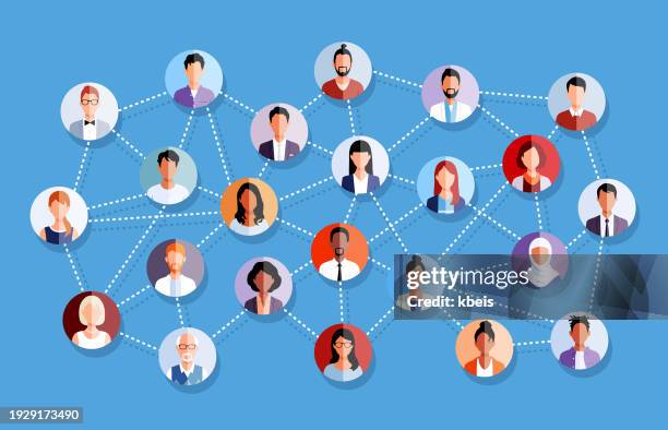 social network - koordination stock-grafiken, -clipart, -cartoons und -symbole